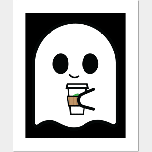 Cozy Ghost needs Coffee Posters and Art